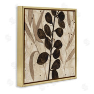 Krinlox | Beige & Brown Natural Leaves