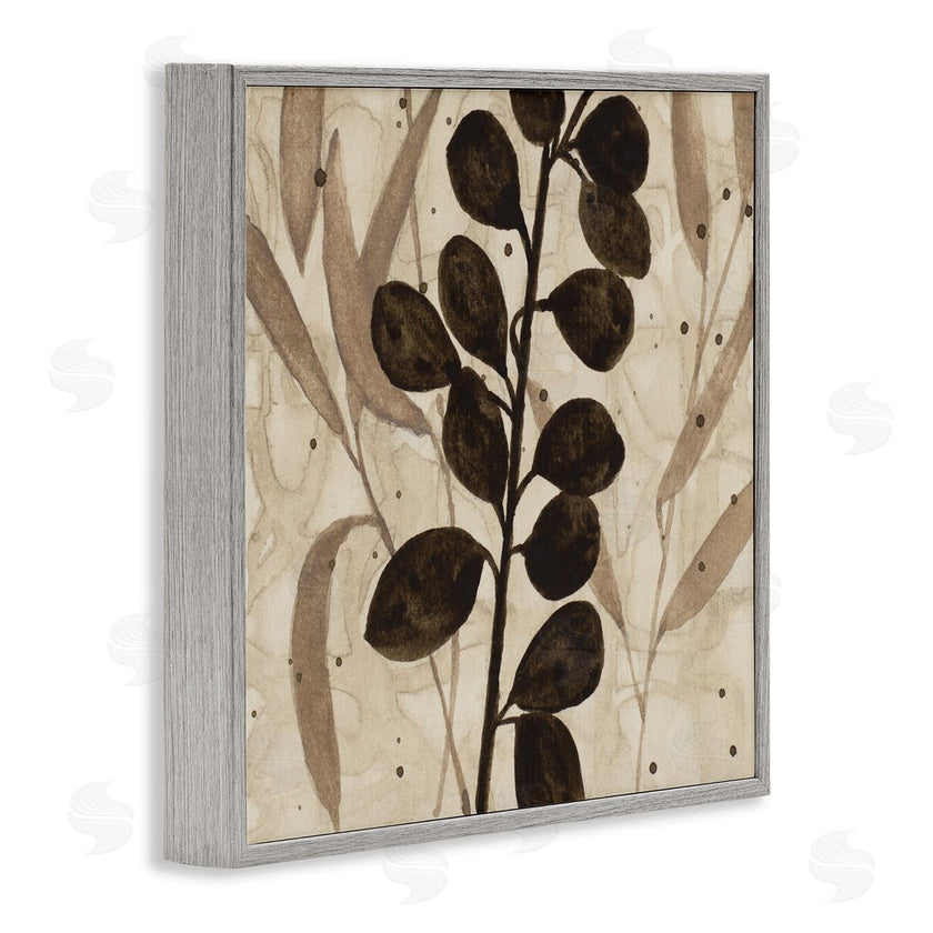 Krinlox | Beige & Brown Natural Leaves