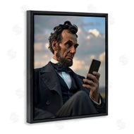 Michael McKinney | Abe Lincoln with Cellphone