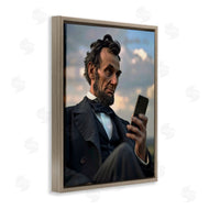 Michael McKinney | Abe Lincoln with Cellphone