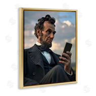 Michael McKinney | Abe Lincoln with Cellphone