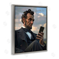 Michael McKinney | Abe Lincoln with Cellphone