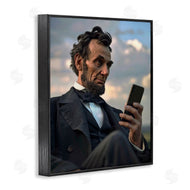 Michael McKinney | Abe Lincoln with Cellphone