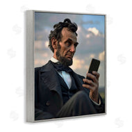Michael McKinney | Abe Lincoln with Cellphone
