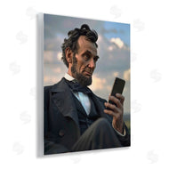 Michael McKinney | Abe Lincoln with Cellphone