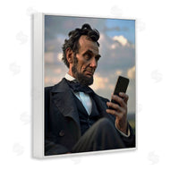 Michael McKinney | Abe Lincoln with Cellphone