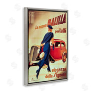 Marcus Jules | Antique Vehicle & Woman Advertisement