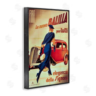 Marcus Jules | Antique Vehicle & Woman Advertisement