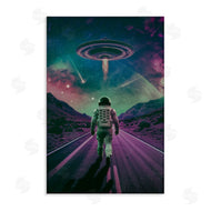 Wumples | Alien Spaceship over Astronaut