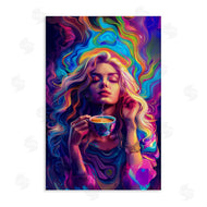 Spirit of the Rainbow | Spiritual Woman Sipping Tea
