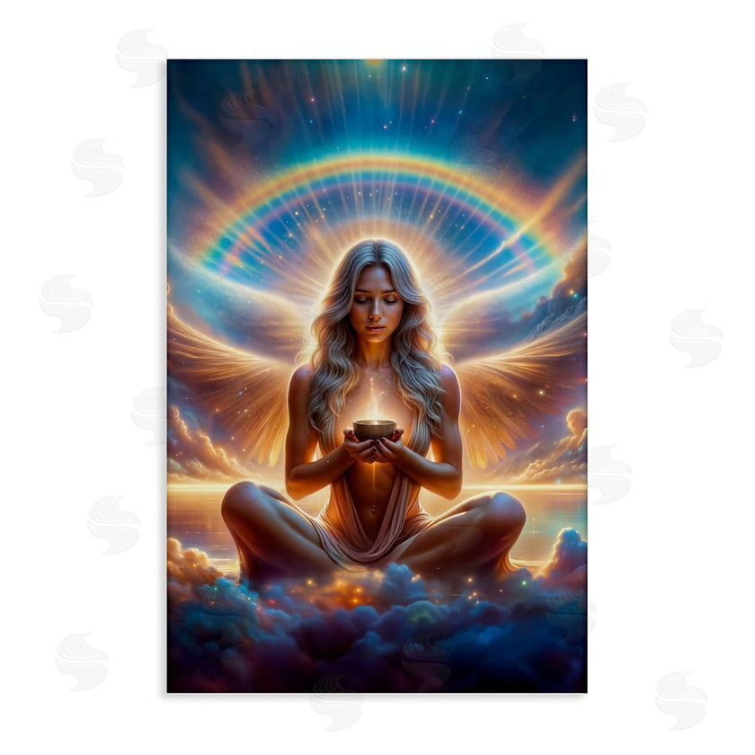 Spirit of the Rainbow | Enlightened Angel with Tea