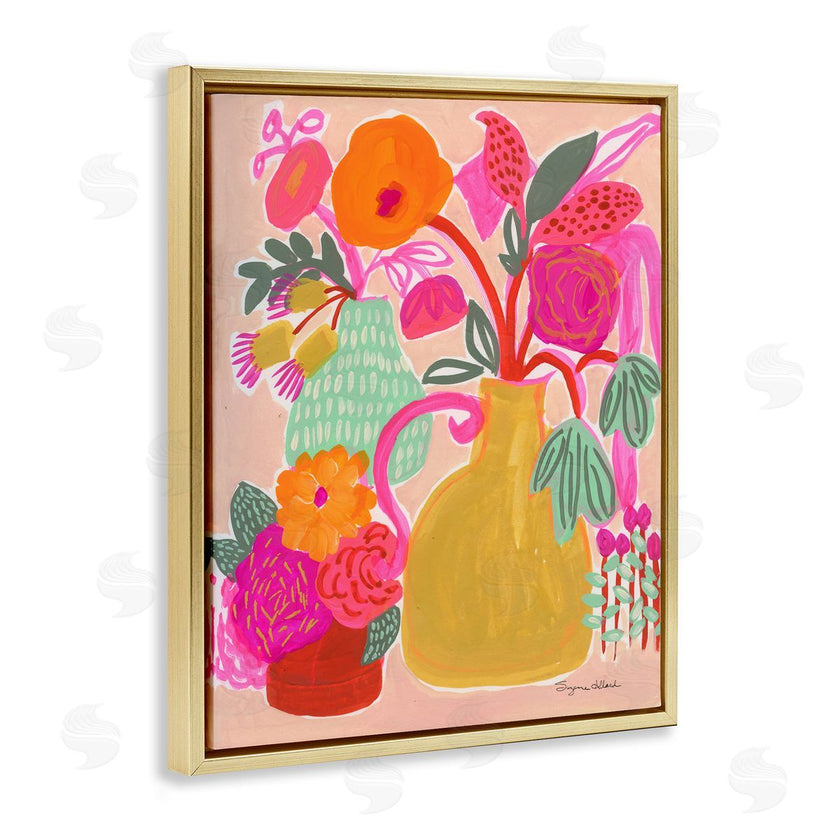 Suzanne Allard | Bright Pink & Yellow Bouquet