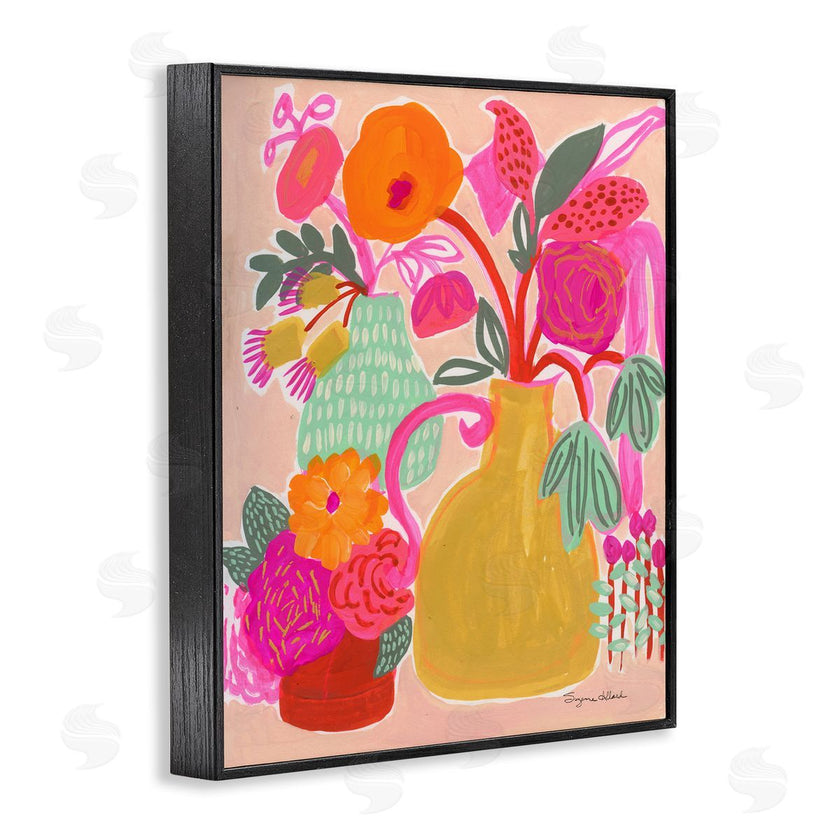 Suzanne Allard | Bright Pink & Yellow Bouquet