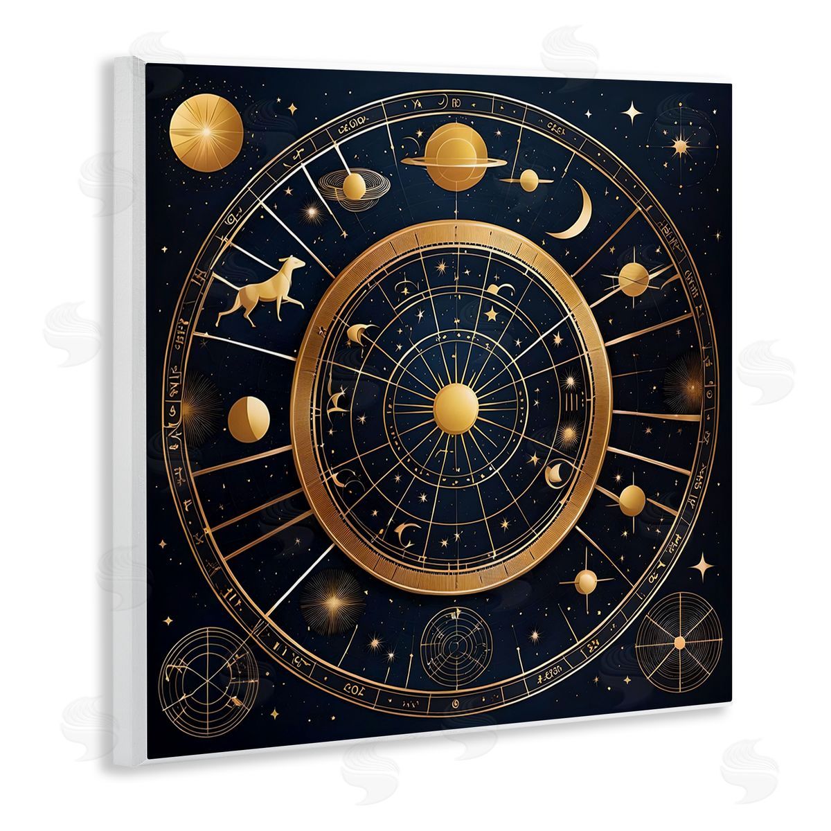 Astrology Zodiac Birth Chart Wood Plaque Wall Art, Home Decor by Tabz Jones