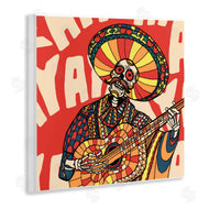 Ali Gulec | Day Of Dead Guitarist Skeleton