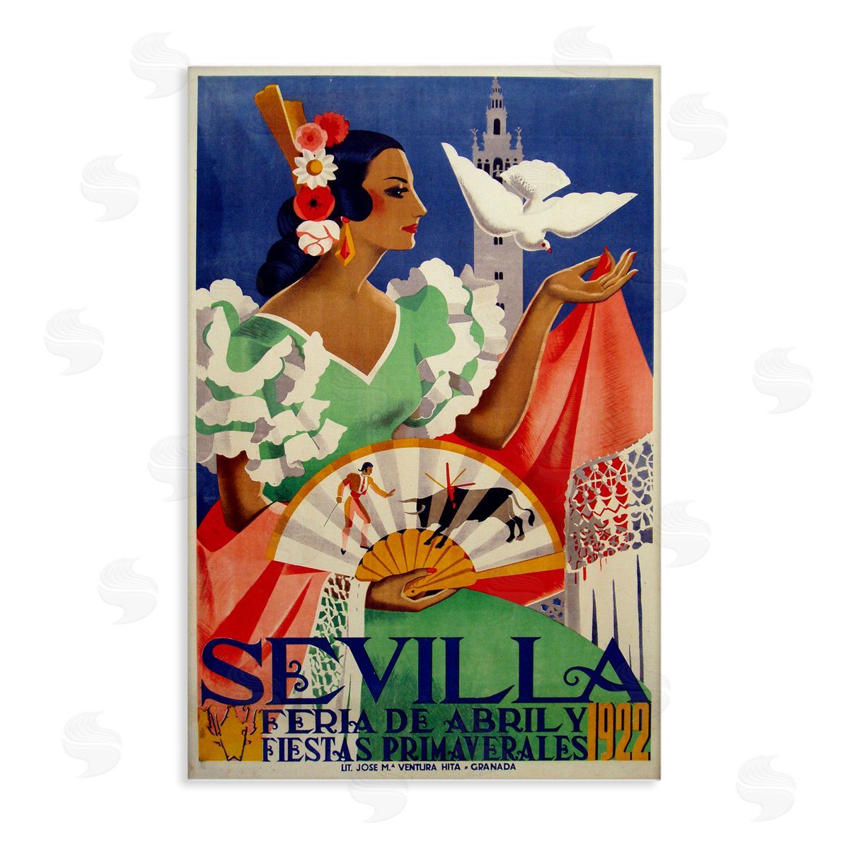 Seville Vintage Culture Canvas Wall Art, Home Decor by Marcus Jules