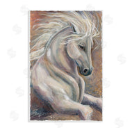 Jody Bergsma | Elegant Rearing White Stallion