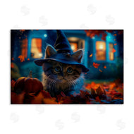 Wumples | Halloween Witch Kitten & Pumpkin