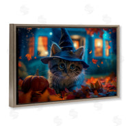 Wumples | Halloween Witch Kitten & Pumpkin