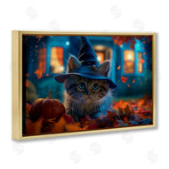 Wumples | Halloween Witch Kitten & Pumpkin