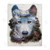 Barrett Biggers | Wolf Form with Woodland Scene