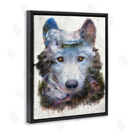 Barrett Biggers | Wolf Form with Woodland Scene