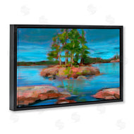 Kristy Andrews | Abstract Lake Island Landscape