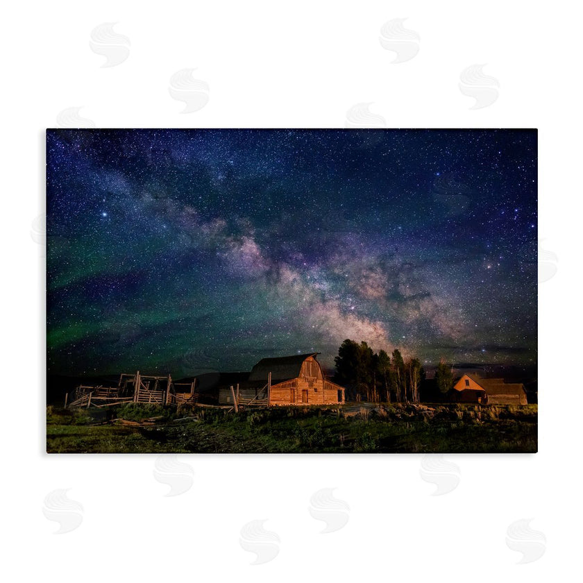 Royce Bair | Nebula Sky over Farm Scene