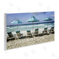 Mary Lou Johnson | Lined Up Beach Chairs