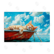 Parable Visions | Sleeping Cat on Boat