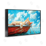 Parable Visions | Sleeping Cat on Boat