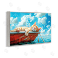 Parable Visions | Sleeping Cat on Boat