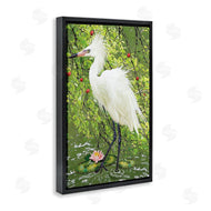 Rosiland Solomon | Sophisticated Heron in Pond Shore