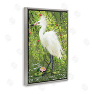 Rosiland Solomon | Sophisticated Heron in Pond Shore