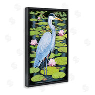 Rosiland Solomon | Heron Among Pond Lilies