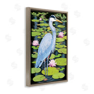 Rosiland Solomon | Heron Among Pond Lilies