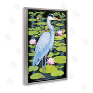 Rosiland Solomon | Heron Among Pond Lilies