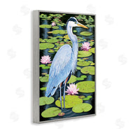 Rosiland Solomon | Heron Among Pond Lilies