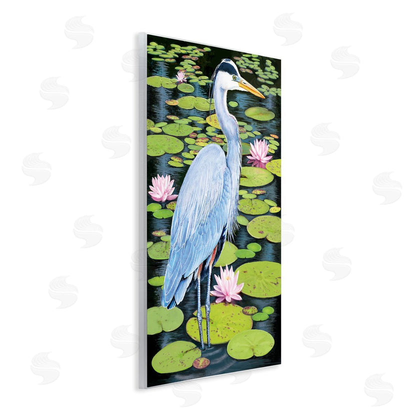 Rosiland Solomon | Heron Among Pond Lilies