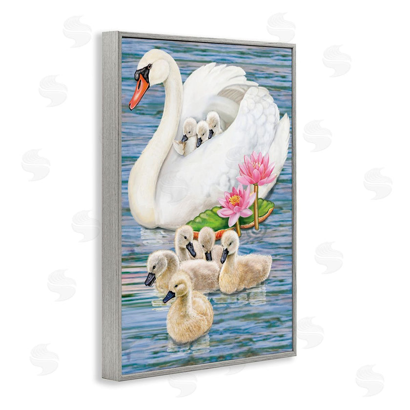 Rosiland Solomon | Swan Family & Lotus Flowers