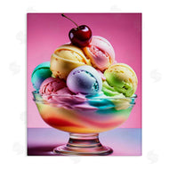 Tabz Jones | Rainbow Hued Sundae Dessert