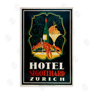 Marcus Jules | Vintage Hotel Zurich with Lobster