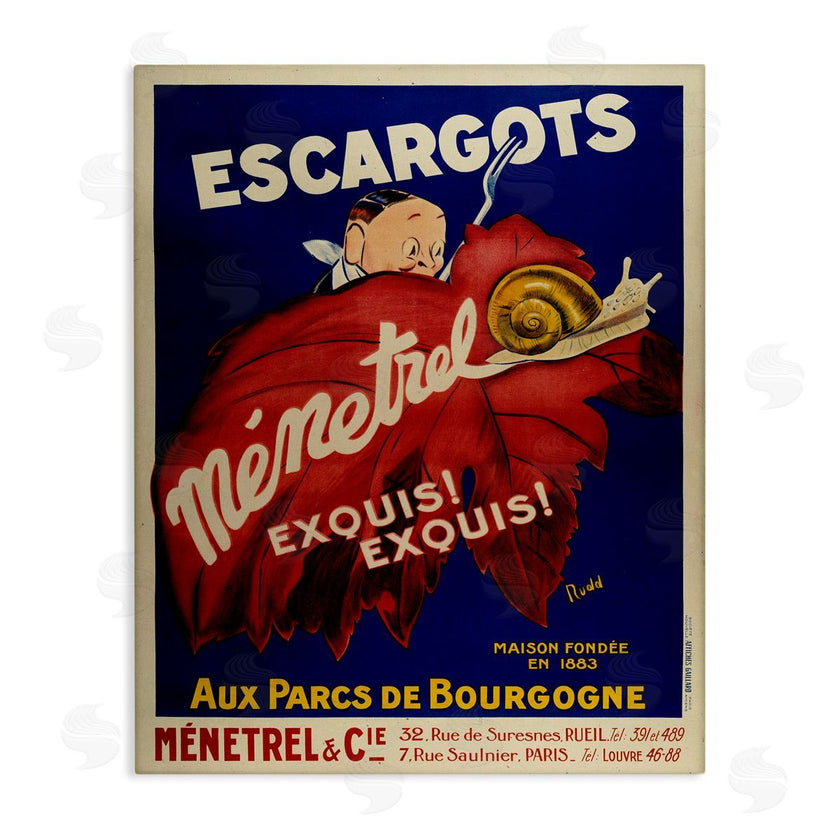 Marcus Jules | Vintage Escargots Advertisement