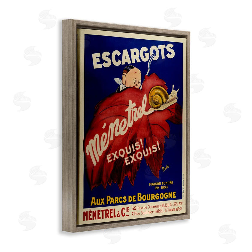Marcus Jules | Vintage Escargots Advertisement