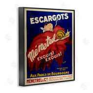 Marcus Jules | Vintage Escargots Advertisement