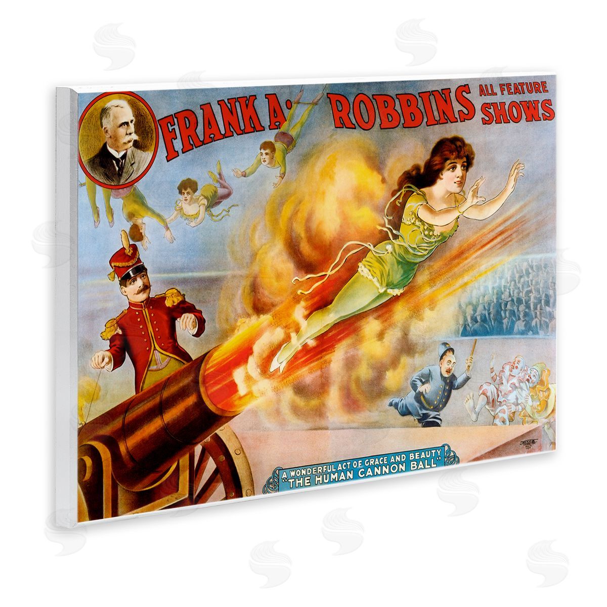 Vintage Circus Advertisement Wood Plaque Wall Art, Home Decor by Marcus Jules