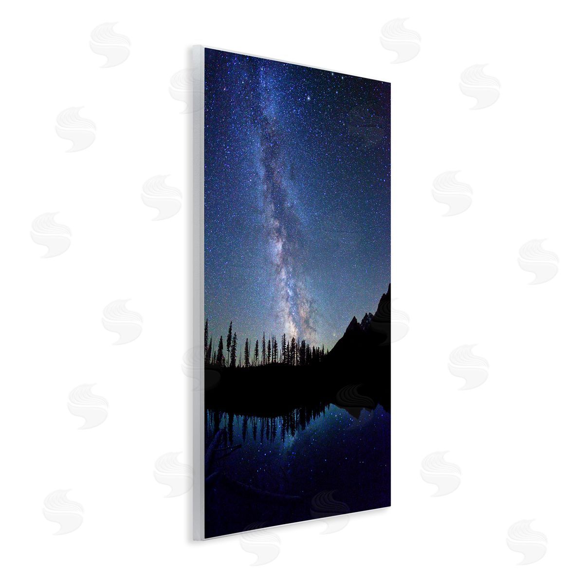 Nebula Reflection in Lake Wood Plaque Wall Art, Home Decor by Royce Bair
