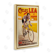 Marcus Jules | Yellow Antique Cycling Poster