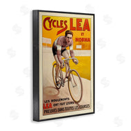 Marcus Jules | Yellow Antique Cycling Poster
