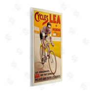 Marcus Jules | Yellow Antique Cycling Poster